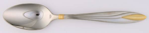 Savvy (Stainless, Gold Accent) Place/Oval Soup Spoon