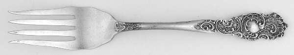 TWS411 (Sterling) Small Solid Cold Meat Serving Fork