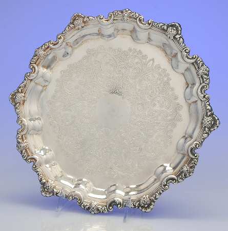 6047 (Silverplate, Hollowware) 12" Round Tray