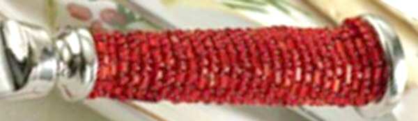Mini Beaded-Red (Stainless) Individual Spreader