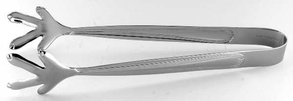 Old World Bead-Round Tip (Stainless) Large Ice Serving Tongs