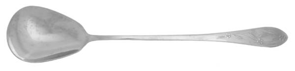 Old World Floral-Round Tip (Stainless) Oversize Solid Salad Serving Spoon