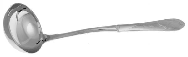 Old World Floral-Round Tip (Stainless) Soup Ladle with Stainless Bowl HC