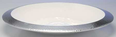 Hammered (Aluminum, Hollowware) Tray for Chip & Dip Set
