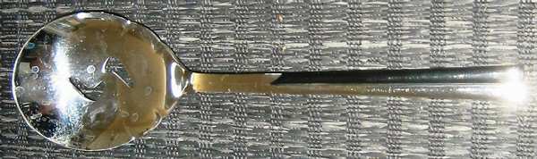 Duet (Black Accent) Pierced Tablespoon (Serving Spoon)