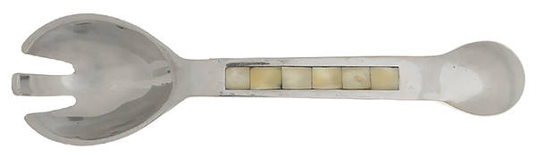 Mother of Pearl (Aluminum, Hollowware) Solid Salad Serving Fork