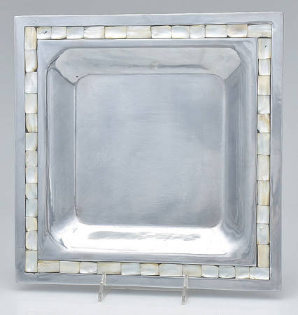 Mother of Pearl (Aluminum, Hollowware) 12" Square Tray