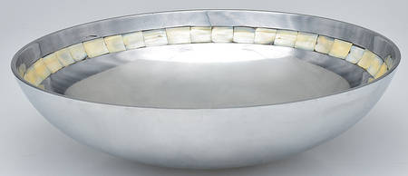 Mother of Pearl (Aluminum, Hollowware) 13" Salad Serving Bowl