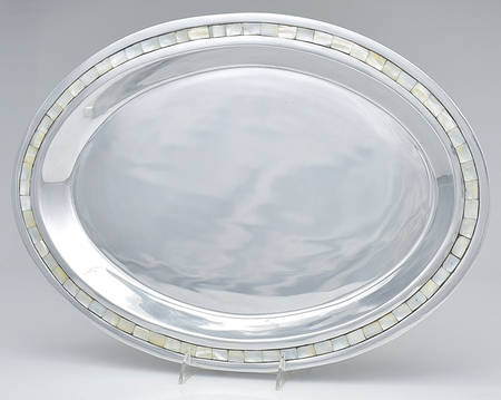 Mother of Pearl (Aluminum, Hollowware) 18" Oval Serving Platter