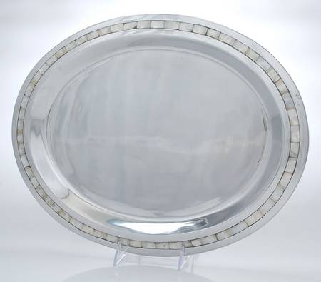 Mother of Pearl (Aluminum, Hollowware) 17" Oval Serving Platter