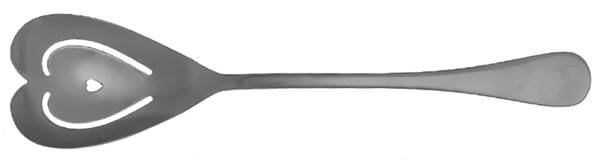 Irresistible Heart (Stainless) Solid Salad Serving Fork
