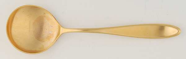 Gold Mark VII (Gold Electroplate) Round Bowl Soup Spoon (Gumbo)