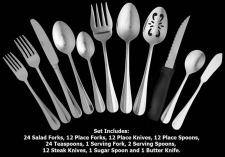 Hartford (Stainless) 101 Piece Set