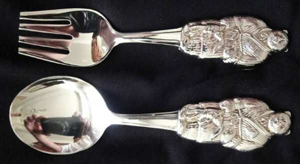 Last Elegant Bear, The (Silverplate) 2 Pc Baby Set (BF, BS)