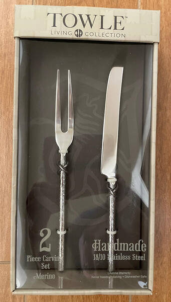 Merino (Stainless) Small Stainless Blade 2-Piece Steak Carving Set