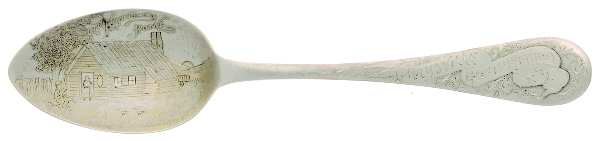 States & Cities Souvenir Spoons(Sterling) Kentucky Teaspoon