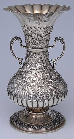Repousse (Sterling, Hollowware) 2 Handled Vase