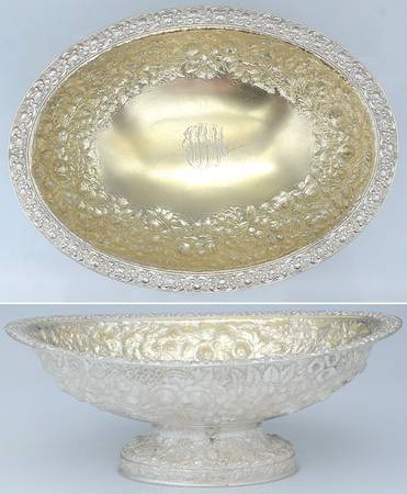 Repousse (Sterling, Hollowware) 12" Oval Centerpiece