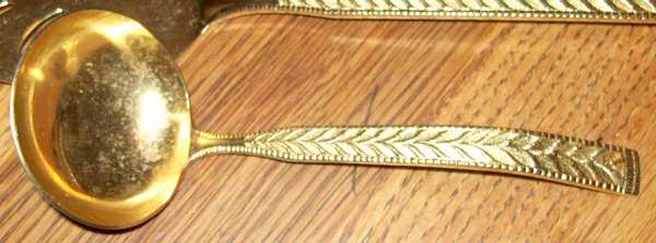 TWS116g (Gold, Electroplate) Solid Gravy Ladle