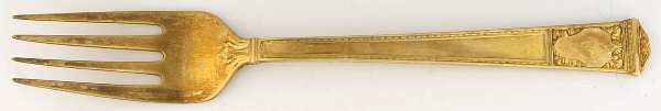 San Lorenzo Gold (Sterling, Gold Vermeil) Solid Serving Fork