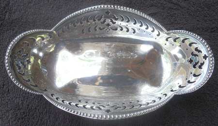 13732 (Sterling, Hollowware) 7" Pierced Bon Bon Bowl
