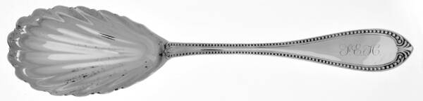 Beaded (Sterling, 1850) Coin Preserve Spoon by Tiffany & CO SILVER