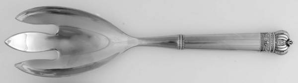 His and Hers (Nickelplate) Hollow Handle Salad Serving Fork