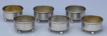 3403 (Sterling, Hollowware) Individual Open Salt No Liner (Set of 6)