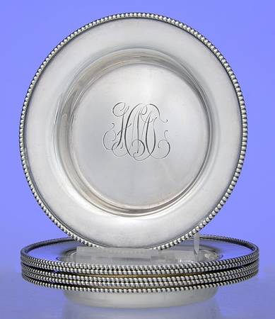 9605 (Sterling, Hollowware) Butter Pat - Set of 6