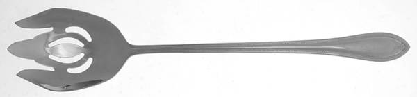 Old World Bead-Pointed Tip (Stainless) Oversize Solid Salad Servng Fork