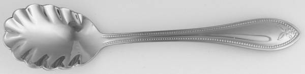 Old World Bead-Pointed Tip (Stainless) Sugar Shell Spoon