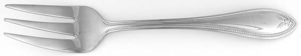 Old World Bead-Pointed Tip (Stainless) Medium Solid Cold Meat Serving Fork