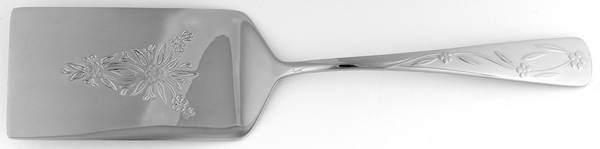 Old World Floral-Flat Tip (Stainless) Lasagna Server, Solid Piece