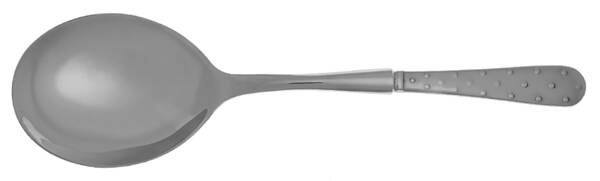 Pointelle (Stainless) Casserole Spoon with Smooth Stainless Bowl HC