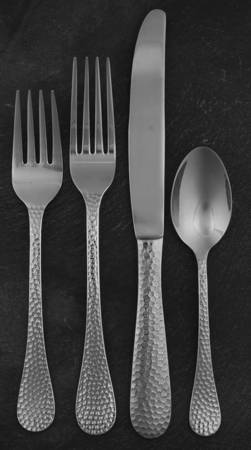 Continental Hammered (Stainless) 4 Piece Place Setting