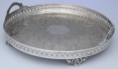 Silverplate Hollowware 16" Gallery Tray