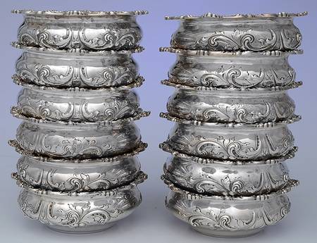 168 (Sterling, Hollowware) (Set of 12) 5" Round All Purpose Dish