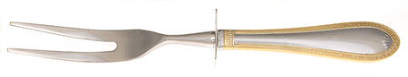 Sinclair Gold (Stainless) Carving Fork Small with Stainless Prongs HC