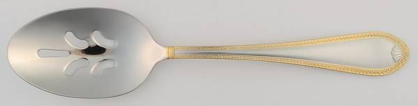 Sinclair Gold (Stainless) Pierced Tablespoon (Serving Spoon)