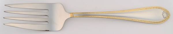 Sinclair Gold (Stainless) Medium Solid Cold Meat Serving Fork