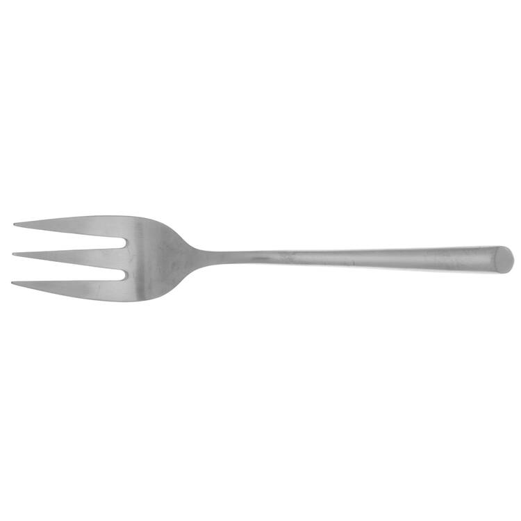 Satin Wave (Stainless) Medium Solid Cold Meat Serving Fork