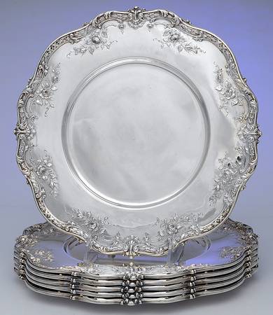 6013 (Sterling, Hollowware) (Set of 6) 11" Dinner Plate