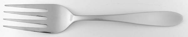 Leo (Stainless) Medium Solid Cold Meat Serving Fork by Towle Silver