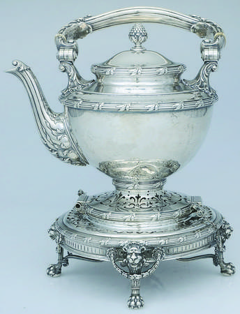 1332 (Sterling, Hollowware) Kettle, Stand & Burner