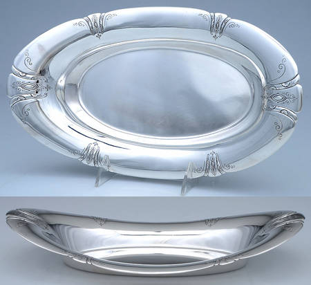 Chased Diana (Sterling, Hollowware) 12" Bread Tray