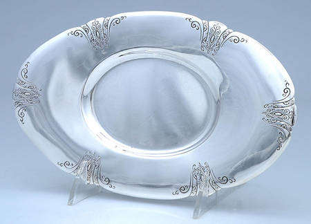 Chased Diana (Sterling, Hollowware) Underplate for Sterling Gravy Boat
