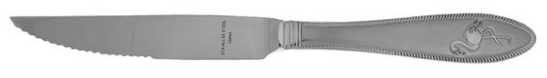 Flamingo (Stainless) Steak Knife Individual Hollow, Serrate HC