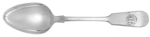 T7ST7S1 (Sterling) Monogram Teaspoon by Thomas Sewell (Newcastle)