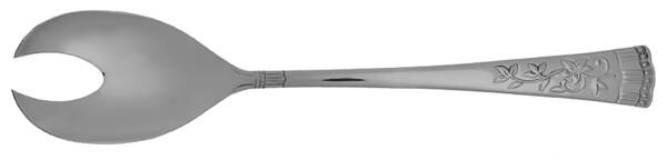 Floral Lace Stainless Solid Salad Serving Fork