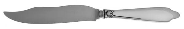 Clinton Engraved Back (Sterling) Individual Fish Knife with Stainless Blade